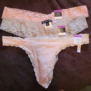 Lot of 3 pair Brand New lace thongs  2XL